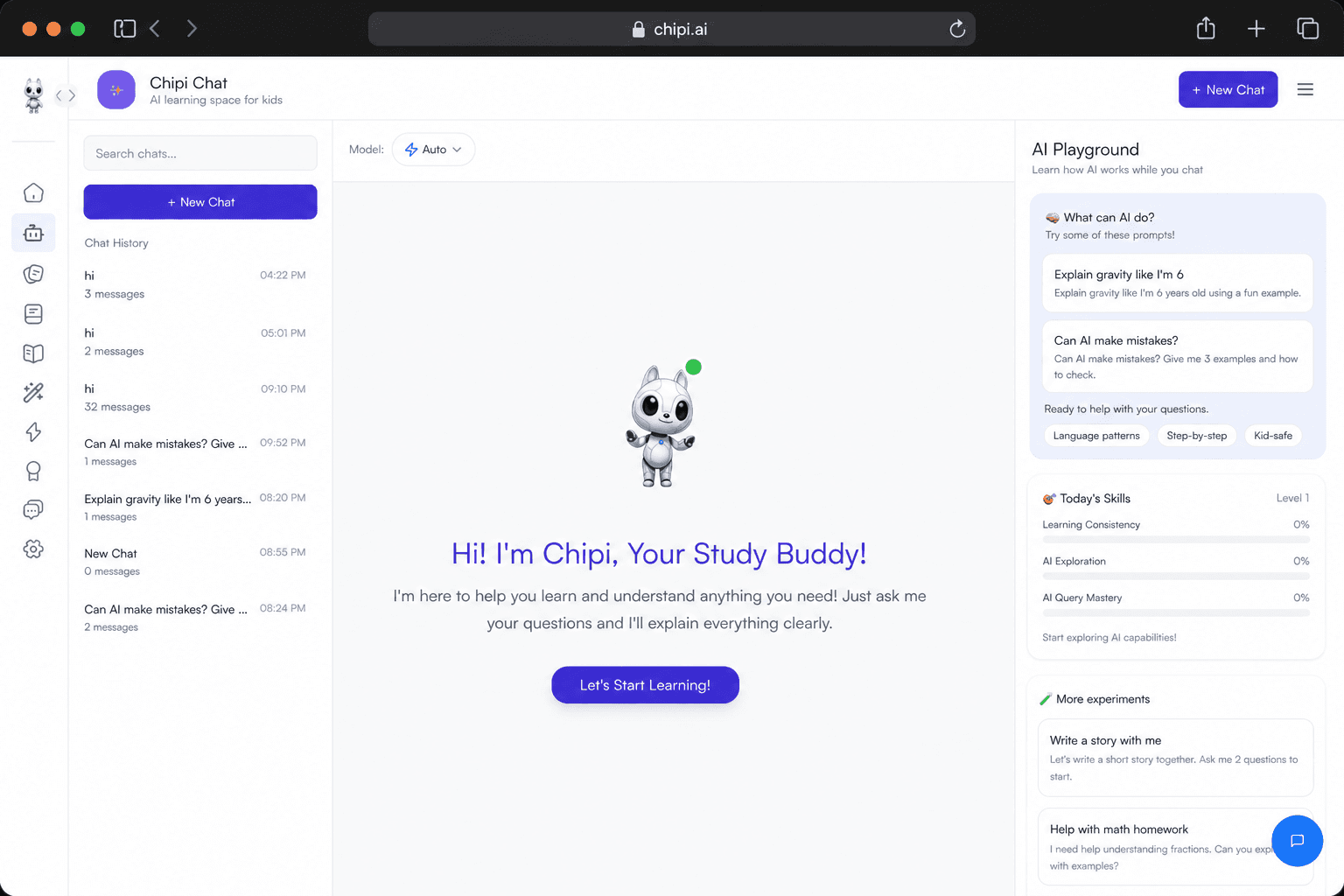 Chipi Chat Interaction